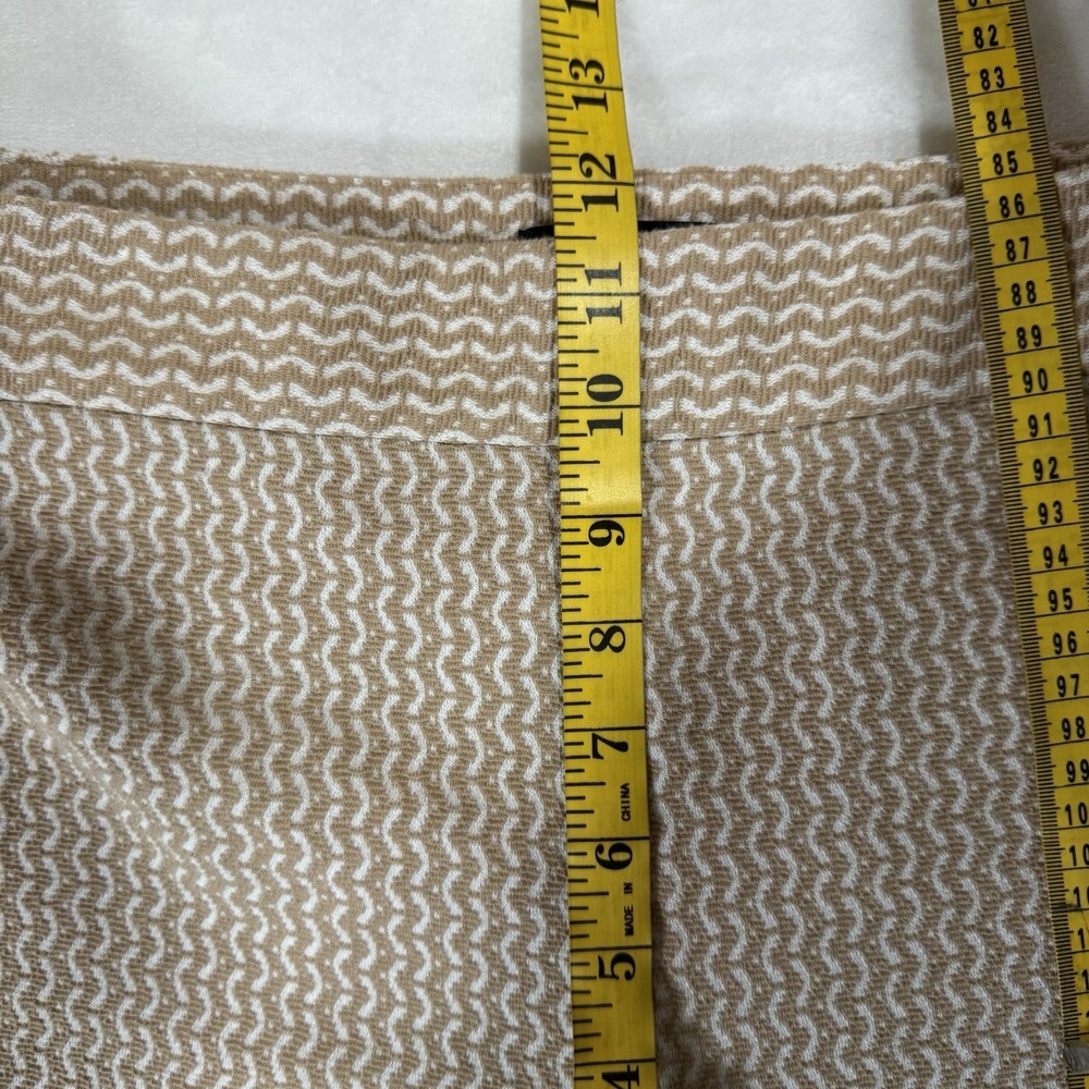 Ann Taylor Wide Leg Cropped Pants Size 8 Textured Stretch Knit Office Casual - Picture 12 of 16